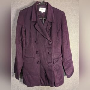 Vintage Eggplant purple Skirt Suit Set by Hugo Buscati